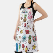 Naadloos patroon met zomerelementen. illustratie schort (Insitu)