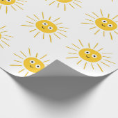 Naadloos patroon met zon. , sketchy cadeaupapier (Hoek)