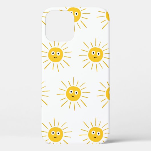Naadloos patroon met zon. , sketchy Case-Mate iPhone case (Achterkant)