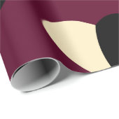 Naadloos patroon met zwart-wit hart. St Va Cadeaupapier (Rol Hoek)