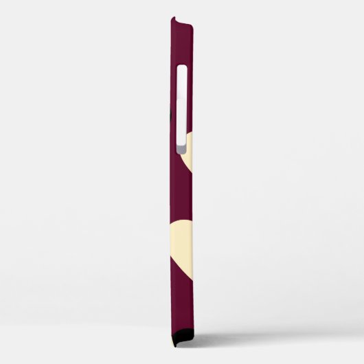 Naadloos patroon met zwart-wit hart. St Va Case-Mate iPhone Case (Achterkant / Links)