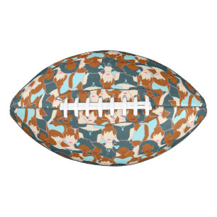 Naadloos patroon met zwarte meisjes en witte meisj american football