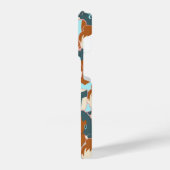 Naadloos patroon met zwarte meisjes en witte meisj iPhone hoesje (Linkerkant)