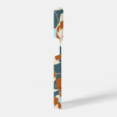 Naadloos patroon met zwarte meisjes en witte meisj iPhone hoesje (Rechterkant)