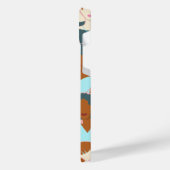 Naadloos patroon met zwarte meisjes en witte meisj iPhone hoesje (Linkerkant)