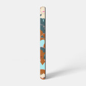 Naadloos patroon met zwarte meisjes en witte meisj samsung galaxy hoesje (Linkerkant)