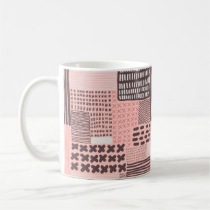 naadloos patroon. Moderne, stijlvolle textuur. Koffiemok