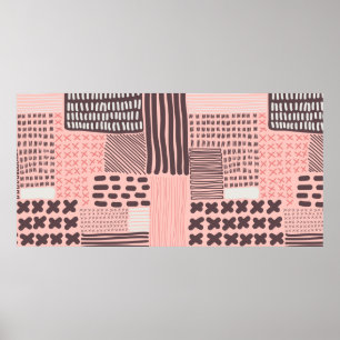  naadloos patroon. Moderne, stijlvolle textuur.  Poster