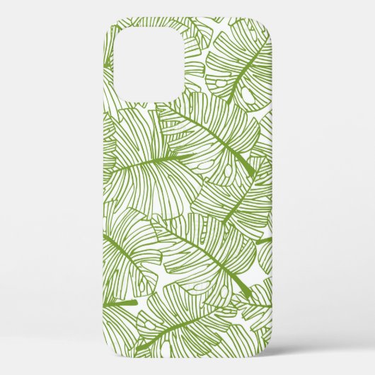 Naadloos patroon Monstera verlaat de achtergrond.  Case-Mate iPhone Case (Achterkant)