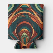 Naadloos patroon nabootsen blikjeskoeler (Voorkant)