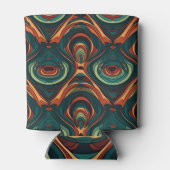 Naadloos patroon nabootsen blikjeskoeler (Achterkant)