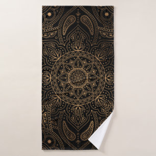 Naadloos patroon oosterse mandala badhanddoek
