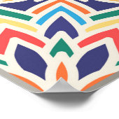  naadloos patroon op basis van traditionele method poster (Hoek)