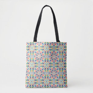 naadloos patroon op basis van traditionele method tote bag