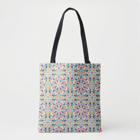 naadloos patroon op basis van traditionele method tote bag (Voorkant)