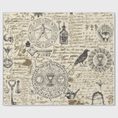 naadloos patroon op een alchemiethema in de  cadeaupapier (Vlak)