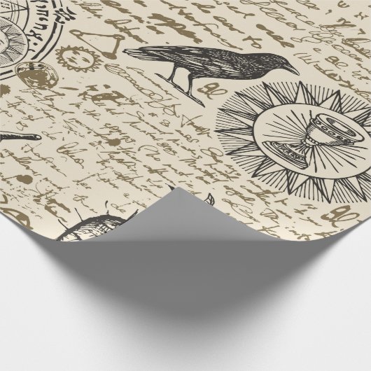 naadloos patroon op een alchemiethema in de  cadeaupapier (Hoek)