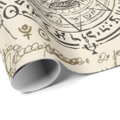 naadloos patroon op een alchemiethema in de  cadeaupapier (Rol Hoek)