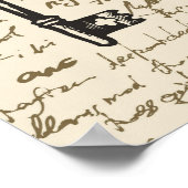 naadloos patroon op een alchemiethema in de  poster (Hoek)