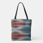 naadloos patroon op schoudertas tote bag (Achterkant)