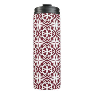Naadloos patroon op thermische tumbler thermosbeker