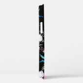 Naadloos patroon op zwarte achtergrond. Kleurrijke Case-Mate iPhone Case (Achterkant / Rechts)