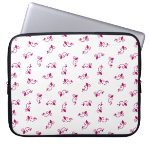 Naadloos patroon.  ornament.  walvis laptop sleeve