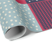 naadloos patroon, patchwork met handbegeleide beke cadeaupapier (Rol Hoek)