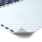 Naadloos patroon. Patchwork. Poster (Hoek)