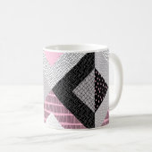 Naadloos patroon, patchwork tegels. Bevriezing Koffiemok (Voorkant rechts)