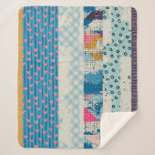 Naadloos patroon, patchwork tegels. sherpa deken (Voorkant)