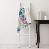 Naadloos patroon, patchwork tegels. sherpa deken (In situ)