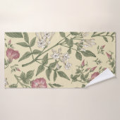 Naadloos patroon. Prachtige stof-bloeiende werkeli Badhanddoek (Badhanddoek)