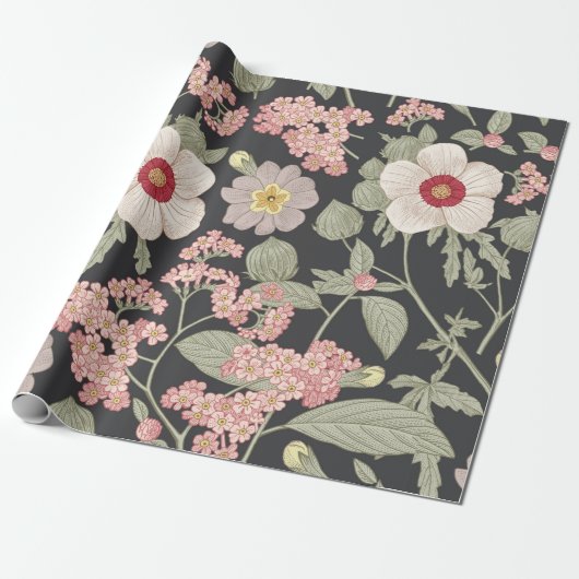 Naadloos patroon. Prachtige stof-bloeiende werkeli Cadeaupapier (Uitgerold)