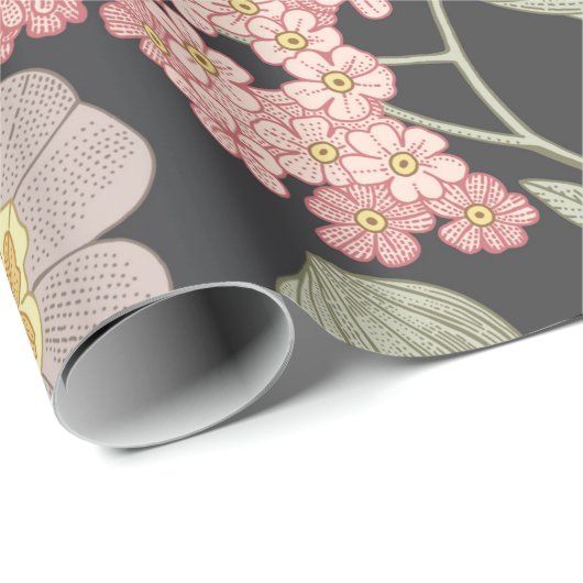 Naadloos patroon. Prachtige stof-bloeiende werkeli Cadeaupapier (Rol Hoek)