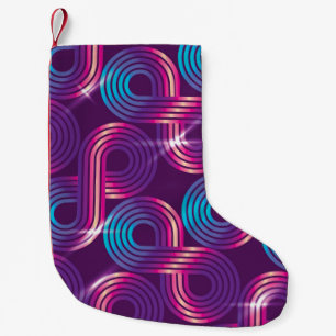 naadloos patroon. Regelmatige geometrische backgr Kleine Kerstsok