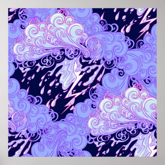 Naadloos patroon. Retrostijl krullende decoratie (Voorkant)