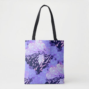 Naadloos patroon. Retrostijl krullende decoratie Tote Bag