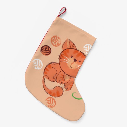 Naadloos patroon rode rode speelgoed kleine kerstsok (Voorkant (Hangend))