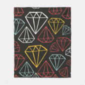  naadloos patroon, ruitvormelementen fleece deken (Voorkant)