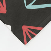  naadloos patroon, ruitvormelementen fleece deken (Hoek)