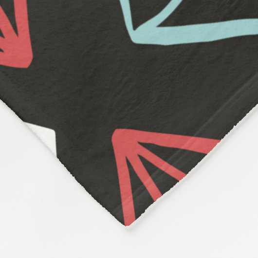  naadloos patroon, ruitvormelementen fleece deken (Hoek)