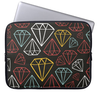  naadloos patroon, ruitvormelementen laptop sleeve