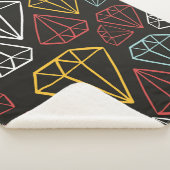  naadloos patroon, ruitvormelementen sherpa deken (3/4)