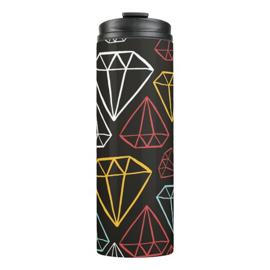  naadloos patroon, ruitvormelementen thermosbeker (Voorkant)