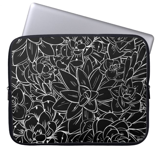 Naadloos patroon sappig.  ontwerp van Floral Laptop Sleeve (Voorkant)