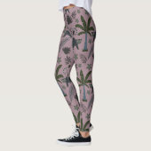 Naadloos patroon Tropische dieren springen Leggings (Links)