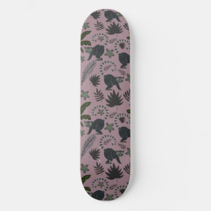 Naadloos patroon Tropische dieren springen Persoonlijk Skateboard