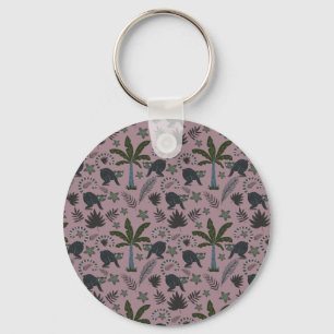 Naadloos patroon Tropische dieren springen Sleutelhanger