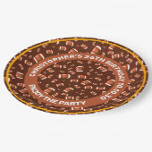 Naadloos patroon van Amerikaanse Footballs ballen Papieren Bordje (Gekanteld)